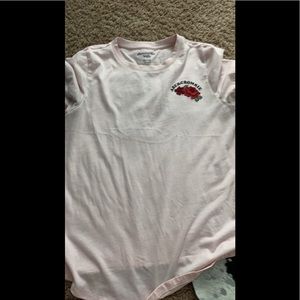 light pink loose shirt